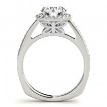 Diamond Halo Butterfly Engagement Ring Palladium (0.26ct)
