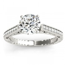 Diamond Antique Style Bridal Set Palladium (0.24ct)