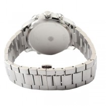 Bulova Men's Silver Dial Chronograph Stainless Steel Bracelet Watch