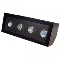 Quad Automatic Watch Winder in Matte Black Finish