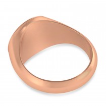 Diamond Cryptocurrency Bitcoin Men's Ring 18k Rose Gold (0.14ct)