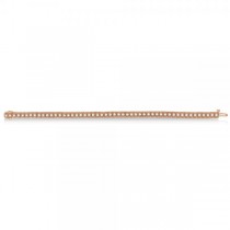 Eternity Diamond Tennis Bracelet Vintage Style 14k Rose Gold (2.04ct)