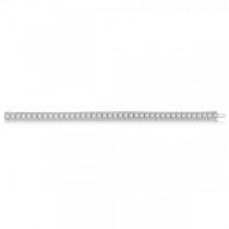 Eternity Diamond Tennis Bracelet Vintage Style 14k White Gold (4.25ct)