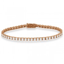 Eternity Lab Grown Diamond Tennis Bracelet 14k Rose Gold (5.51ct)