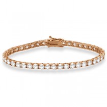 Eternity Lab Grown Diamond Tennis Bracelet 14k Rose Gold (10.01ct)