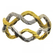 Buccellati Ring Band in 18k Two-Tone Gold
