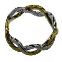 Buccellati Ring Band in 18k Two-Tone Gold