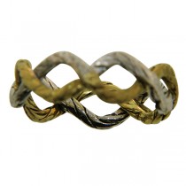 Buccellati Ring Band in 18k Two-Tone Gold