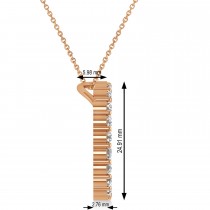 Lab Grown Diamond Circle of Life Pendant Necklace 14k Rose Gold (2.10ct)
