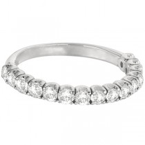 Custom-Made lab grown Diamond Wedding Band Anniversary Ring in 14k White Gold (1.00ct)