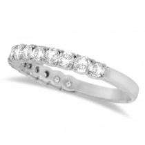 Custom-Made lab grown Diamond Wedding Band Anniversary Ring in 14k White Gold (1.00ct)