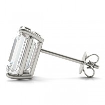 1.50ct Emerald-Cut Lab Diamond Stud Earrings Platinum (G-H, VS2-SI1)