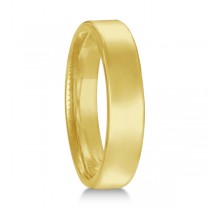 Euro Dome Comfort Fit Wedding Ring Band 18k Yellow Gold (4mm)