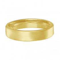 Euro Dome Comfort Fit Wedding Ring Band 18k Yellow Gold (4mm)