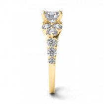 Diamond Engagement Ring Luxury Setting 14k Yellow Gold (1.00ct)
