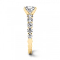 Graduated Diamond Engagement Ring 14k Yellow Gold (1.00ct)