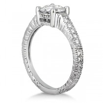 Antique Diamond Vintage Engagement Ring Setting Palladium (0.20ct)