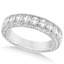 Antique Diamond Wedding & Engagement Ring Set Platinum (3.15ct)