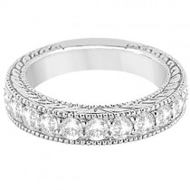 Antique Diamond Engagement Wedding Ring Band Palladium (1.10ct)