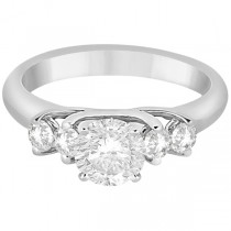Five Stone Diamond Engagement Ring For Women 14k White Gold (0.40ct)