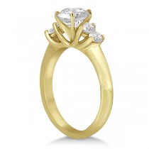 Five Stone Diamond Engagement Ring For Women 14k Yellow Gold (0.40ct)