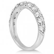 Designer Diamond Bridal Set Ring and Band in 14k White Gold (1.43ct)