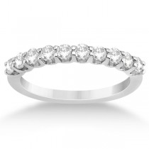 Graduated Diamond Engagement Ring & Band Set Palladium (1.00ct)
