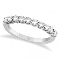 Graduated Diamond Engagement Ring & Band Set Palladium (1.00ct)
