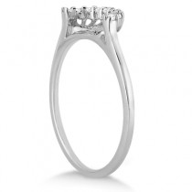 Petite Diamond Wedding Band 14k White Gold (0.12ct)