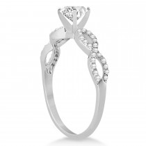 Infinity Pear-Cut Lab Grown Diamond Engagement Ring Palladium (0.75ct)