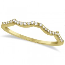 Twisted Infinity Round Lab Grown Diamond Bridal Ring Set 14k Yellow Gold (0.63ct)