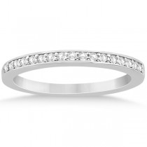 Petite Half-Eternity Diamond Bridal Set in Platinum (0.31ct)