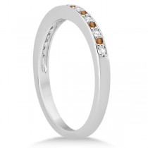 Citrine & Diamond Engagement Ring Set 18k White Gold (0.55ct)