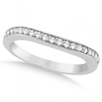Butterfly Diamond & Blue Sapphire Bridal Set Platinum (0.42ct)