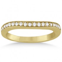 Butterfly Diamond & Pink Sapphire Bridal Set 14k Yellow Gold (0.42ct)