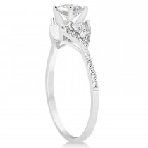 Diamond Trilliant Cut Engagement Ring Setting Palladium 0.27ct