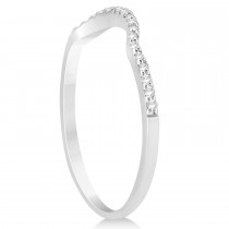 Diamond Halo Trilliant Cut Bridal Set Setting Palladium 0.39ct