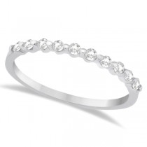 Halo Diamond Engagement Ring & Wedding Band 18K White Gold (0.56ct)