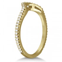 Diamond Contour Eternity Wedding Band 14K Yellow Gold (0.24ct)