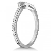 Diamond Contour Eternity Wedding Band Platinum (0.24ct)