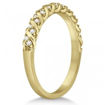 Diamond Rope Halo Engagement Ring With Band 14k Yellow Gold (0.44ct)