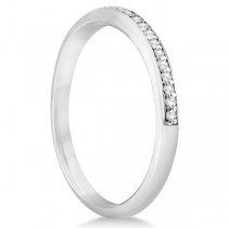 Halo Diamond Floral Engagement Ring and Band 14k White Gold (0.48ct)