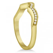 Halo Heart Engagement Ring & Wedding Band 18kt Yellow Gold (0.50ct.)