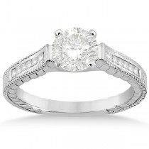 Princess Cut Channel Diamond Bridal Set in Platinum (0.38ct)