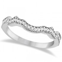 Butterfly Diamond & Sapphire Engagement Set Palladium (0.50ct)