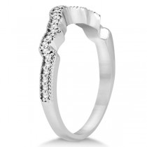 Butterfly Diamond & Sapphire Engagement Set Palladium (0.50ct)