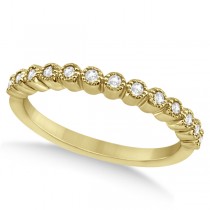 Diamond Halo Flower Engagement Ring & Wedding Band 14k Yellow Gold (0.53ct)
