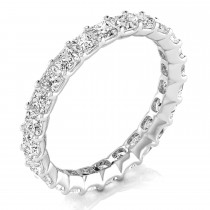 Princess Cut Diamonds Eternity Ring Wedding Band 18K White Gold (2.16ct)