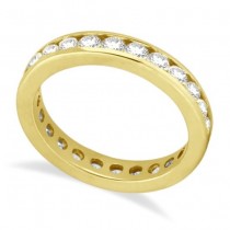 Channel-Set Diamond Eternity Ring Band 14k Yellow Gold (1.75 ct)