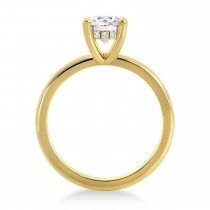 Diamond Hidden Halo Solitaire Engagement Ring 14k Yellow Gold (0.06ct)